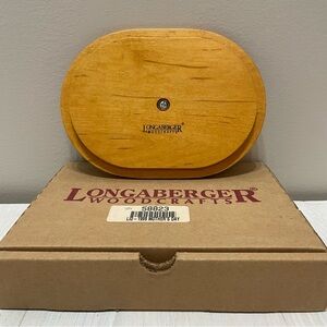 1999 Longaberger Mother's Day Lid w/Wood Knob #58823 7.75"L x 5.74"W New